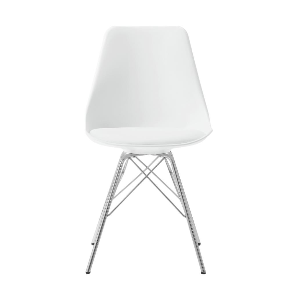 JUNIPER Polypropylene Dining Side Chair White (Set of 2)