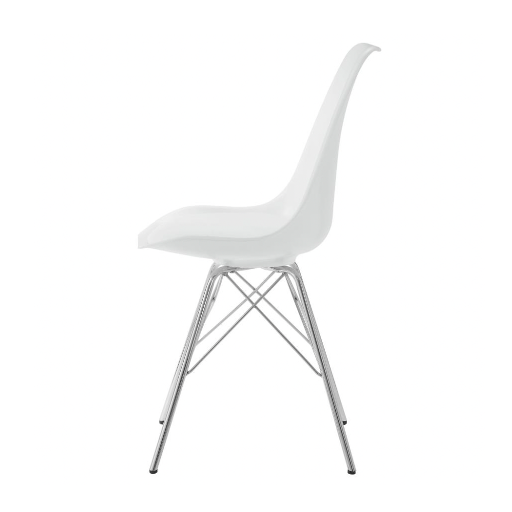 JUNIPER Polypropylene Dining Side Chair White (Set of 2)