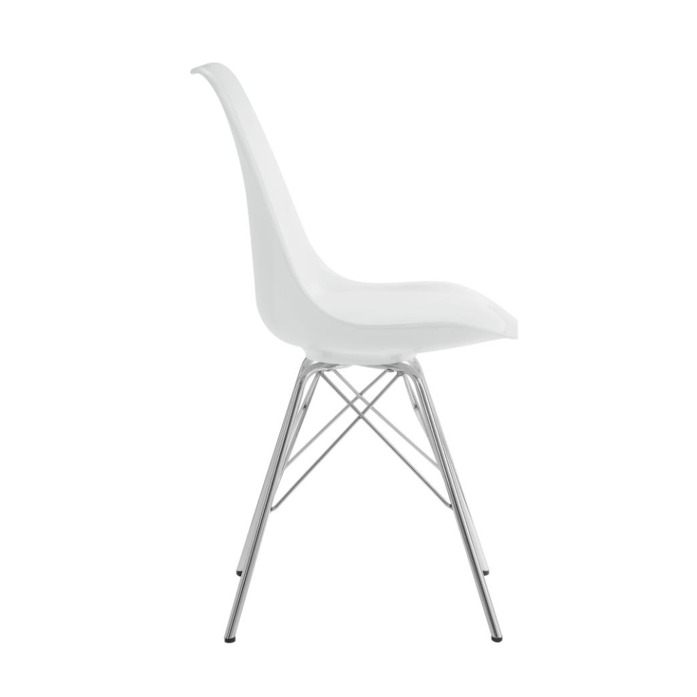 JUNIPER Polypropylene Dining Side Chair White (Set of 2)