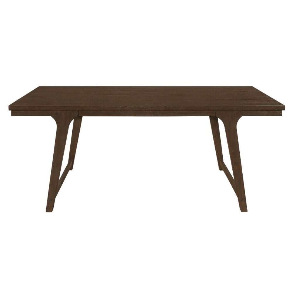 REYNOLDS Rectangular 79-inch Wood Dining Table Brown Oak