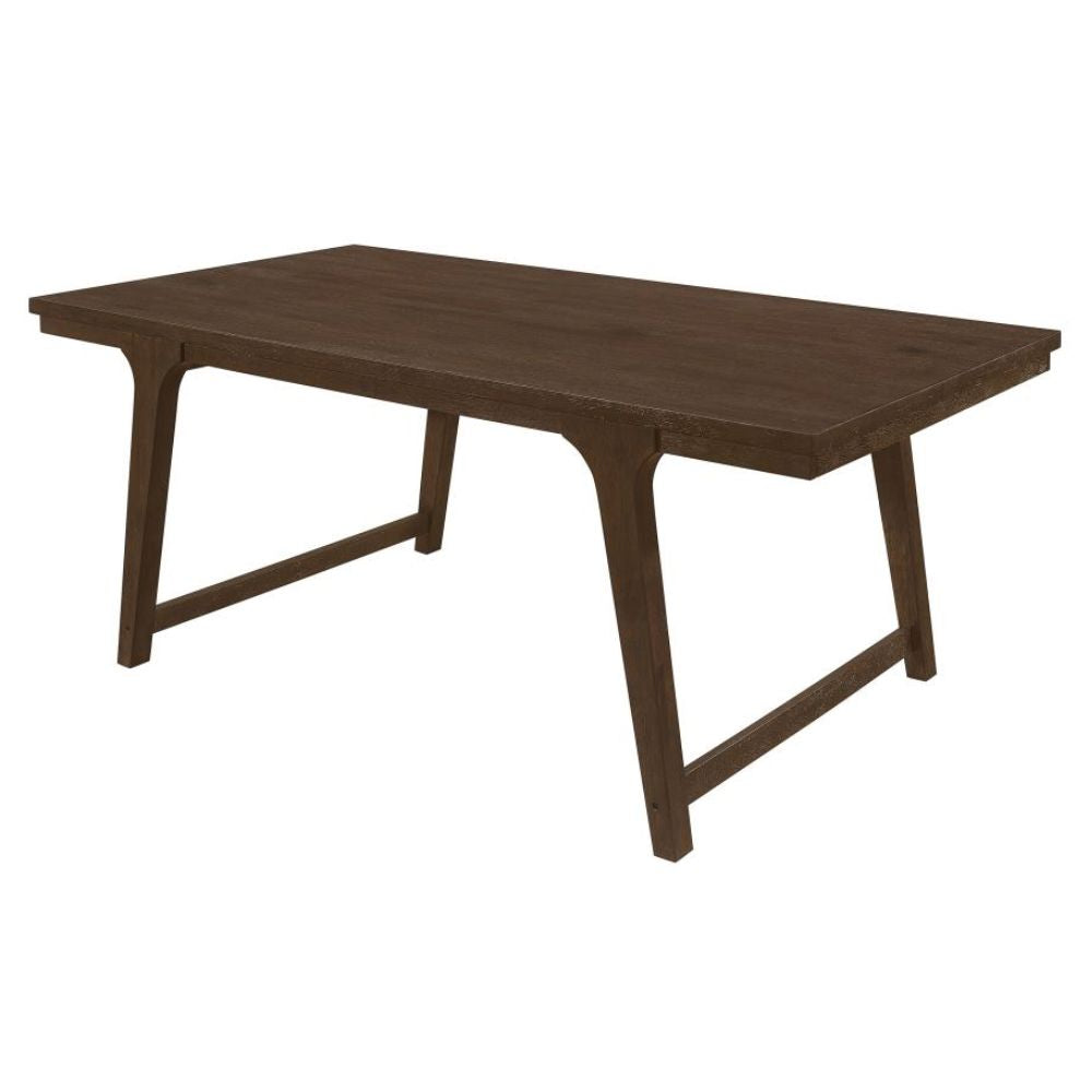 REYNOLDS Rectangular 79-inch Wood Dining Table Brown Oak