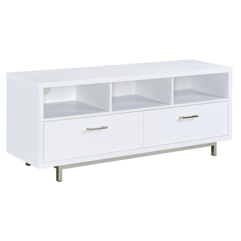 CASEY 2-drawer Engineered Wood 60" TV Stand White