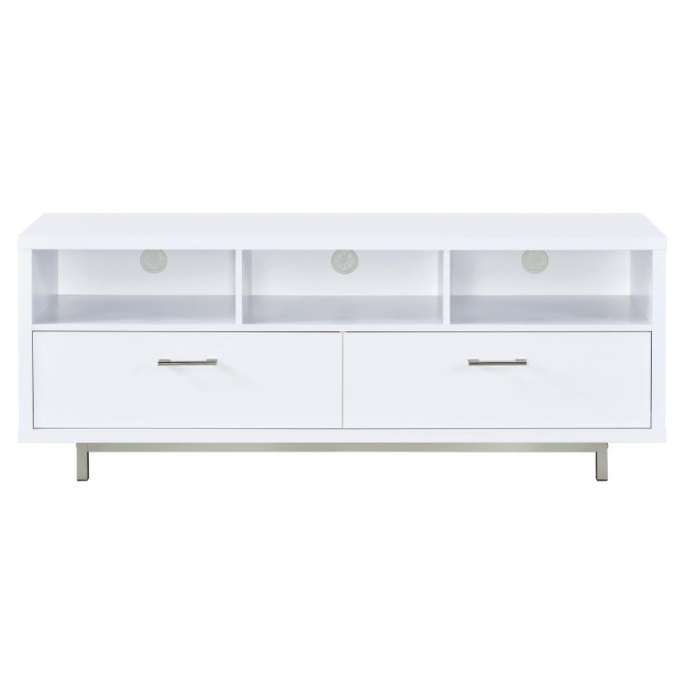 CASEY 2-drawer Engineered Wood 60" TV Stand White