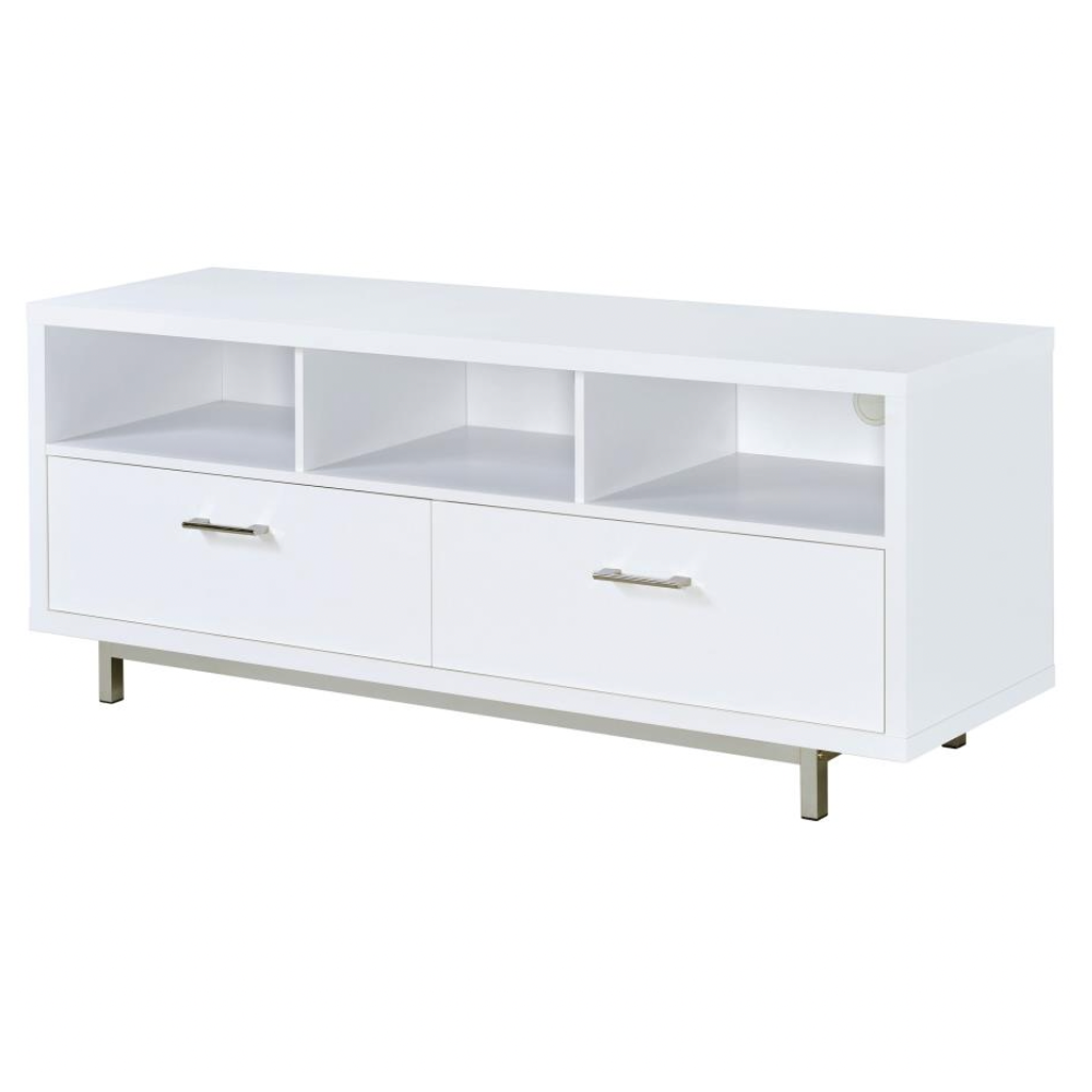 CASEY 2-drawer Engineered Wood 60" TV Stand White