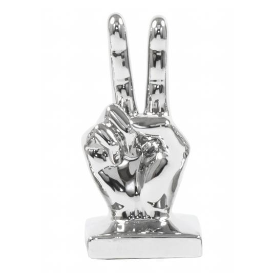 HEIDI Peace Hand Sign Sculptures