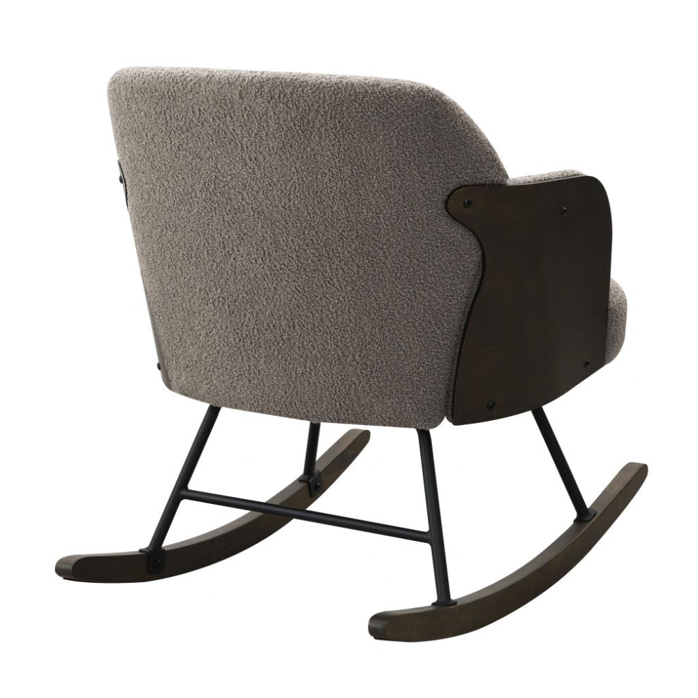 PAIGE Boucle Mid Back Rocking Chair Taupe