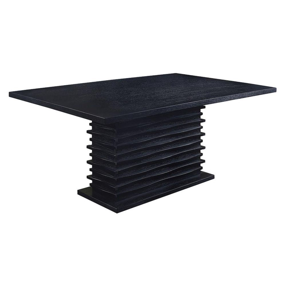 STANTON Rectangular 66-inch Dining Table Black