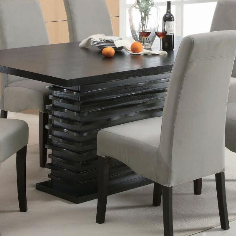 STANTON Rectangular 66-inch Dining Table Black