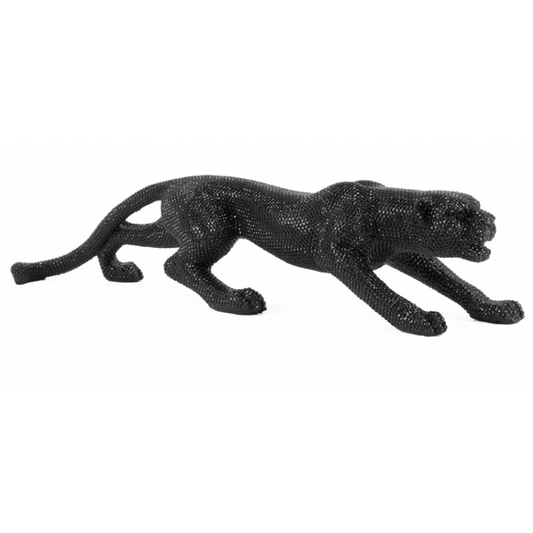 LEVI Black Leopard Sculpture Small