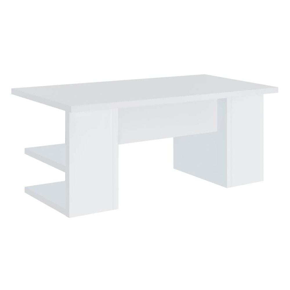 ALICE 4-shelf Engineered Wood Writing Desk White