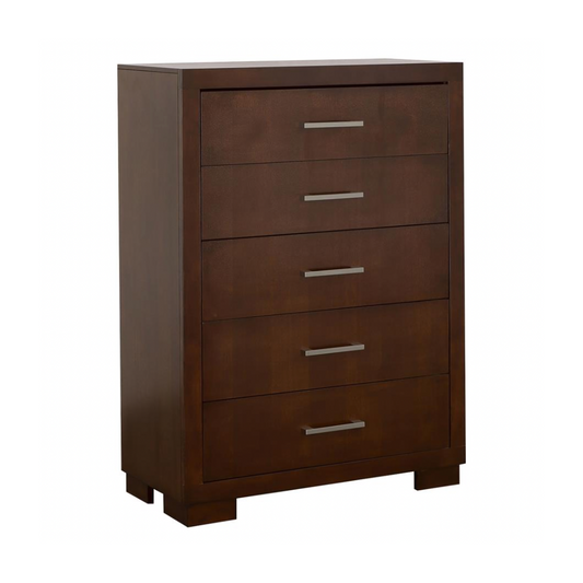 JESSICA 5-drawer Bedroom Chest Cappuccino