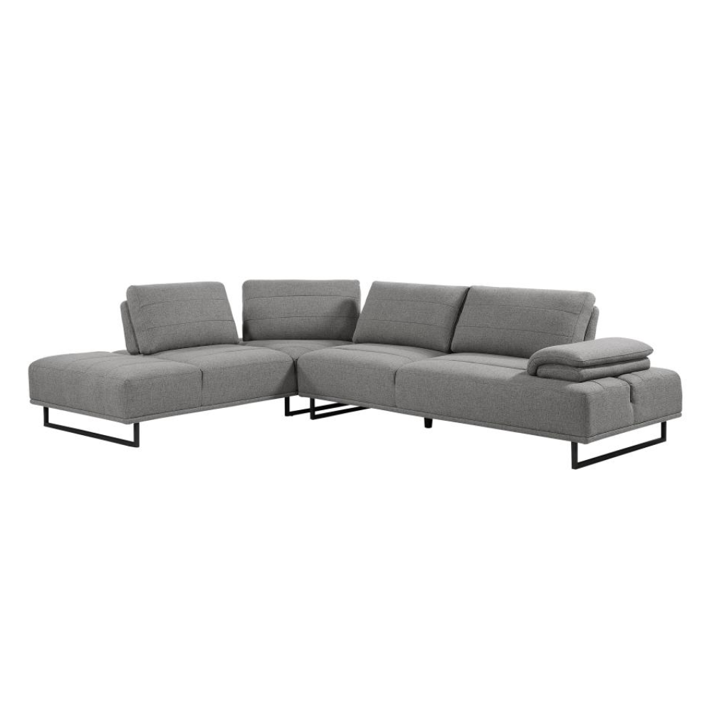 ARDEN Upholstered Sectional Sofa with Adjustable Back