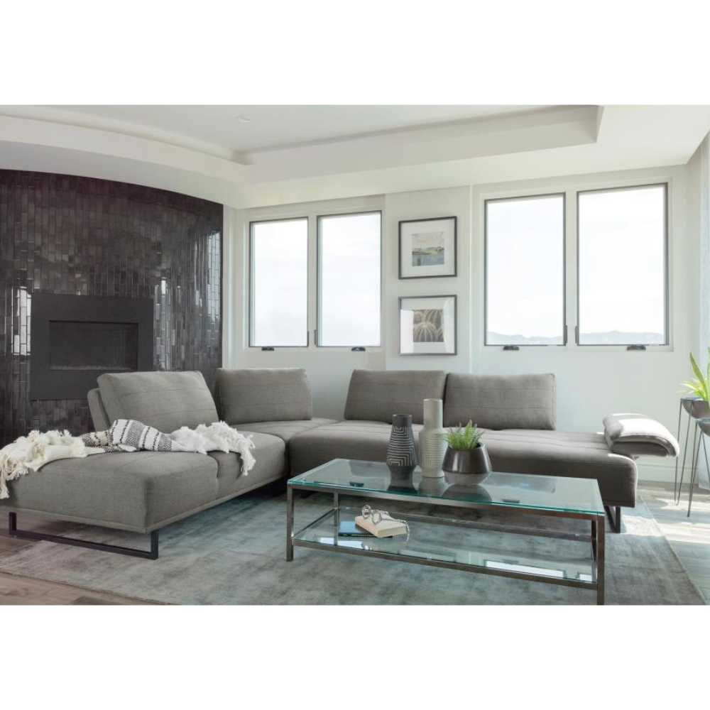 ARDEN Upholstered Sectional Sofa with Adjustable Back