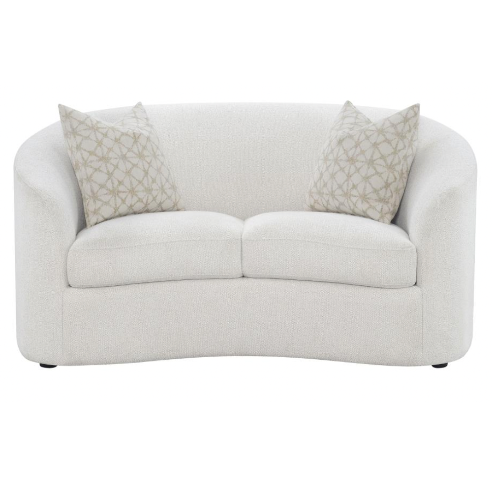 RAINN Boucle Upholstered Sloped Arm Loveseat