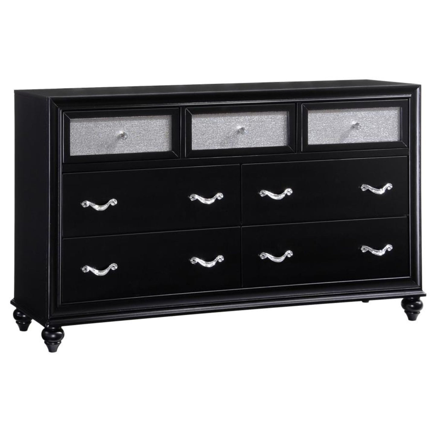 BARZINI 7-drawer Dresser Black