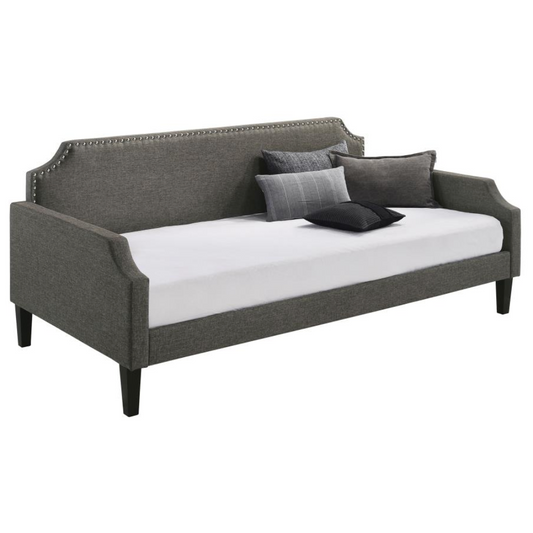 OLIVIA Upholstered Twin Daybed Grey