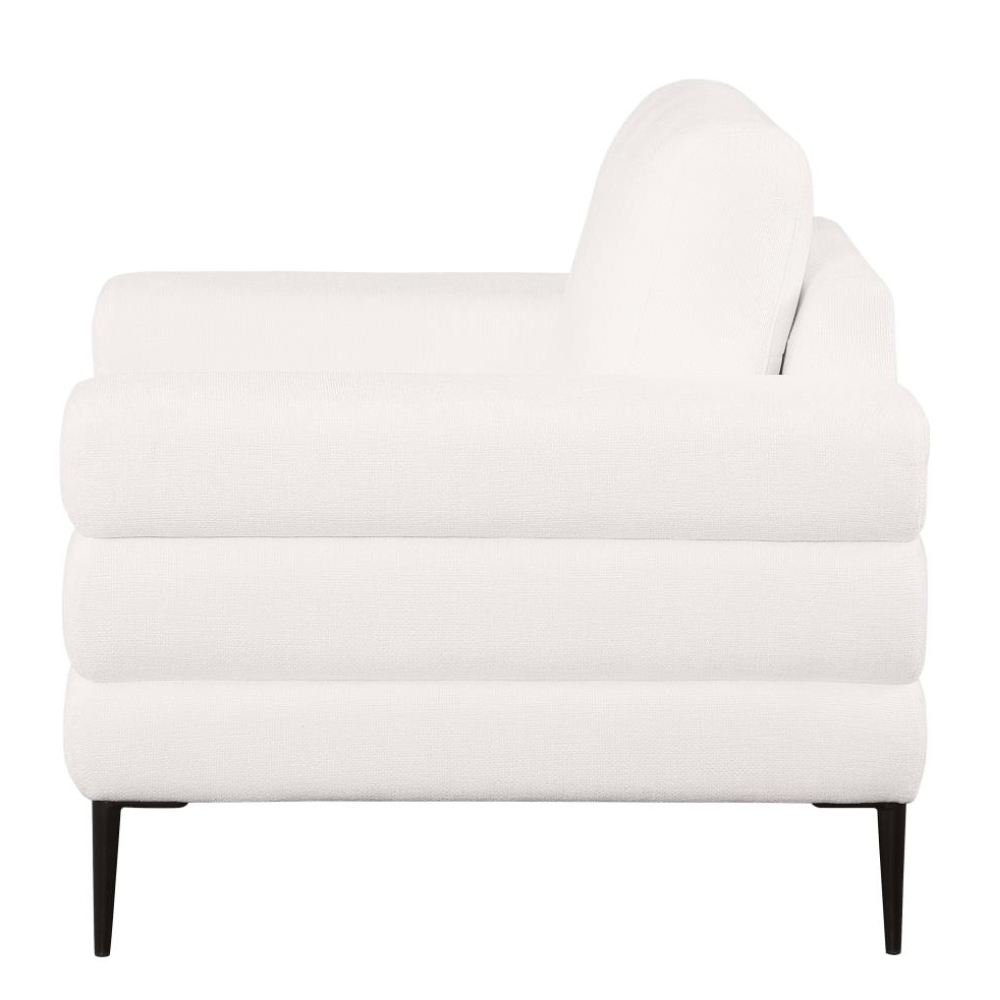 JESSEL Chenille Upholstered Track Arm Chair