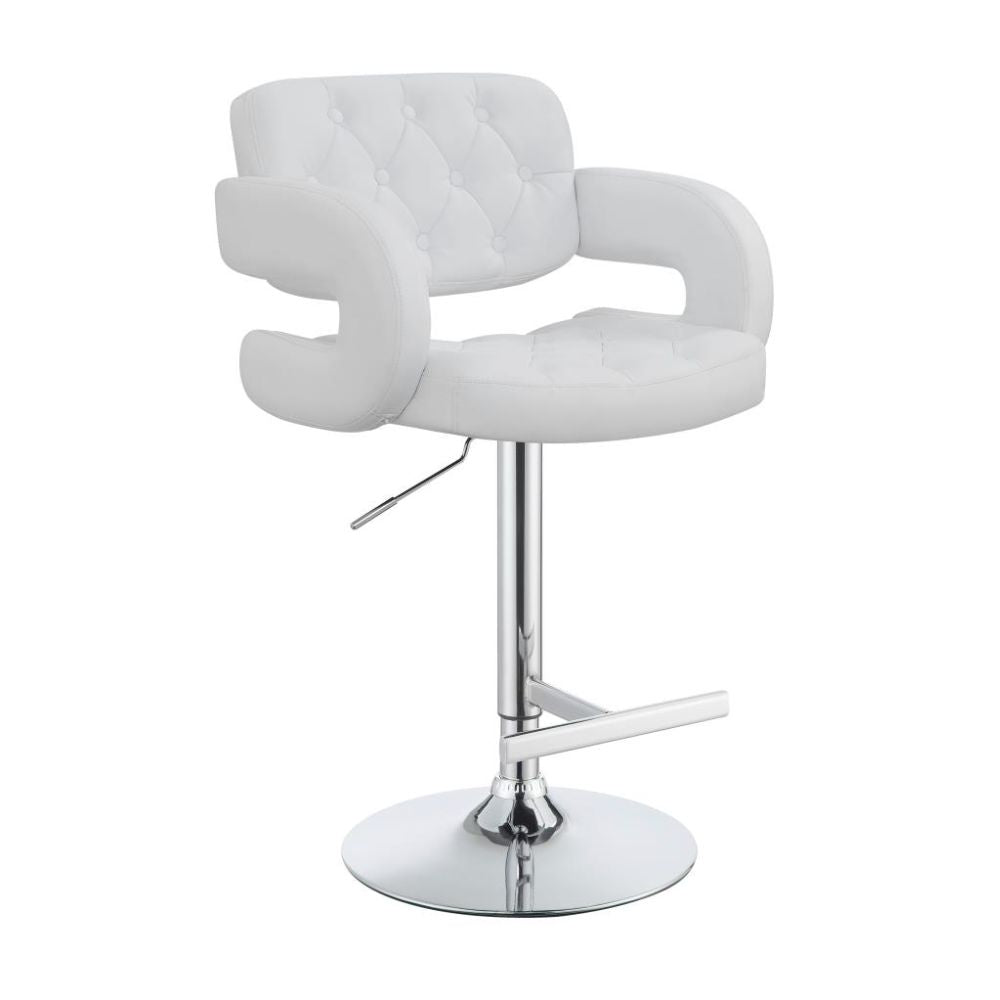 BRANDI Adjustable Bar Stool White