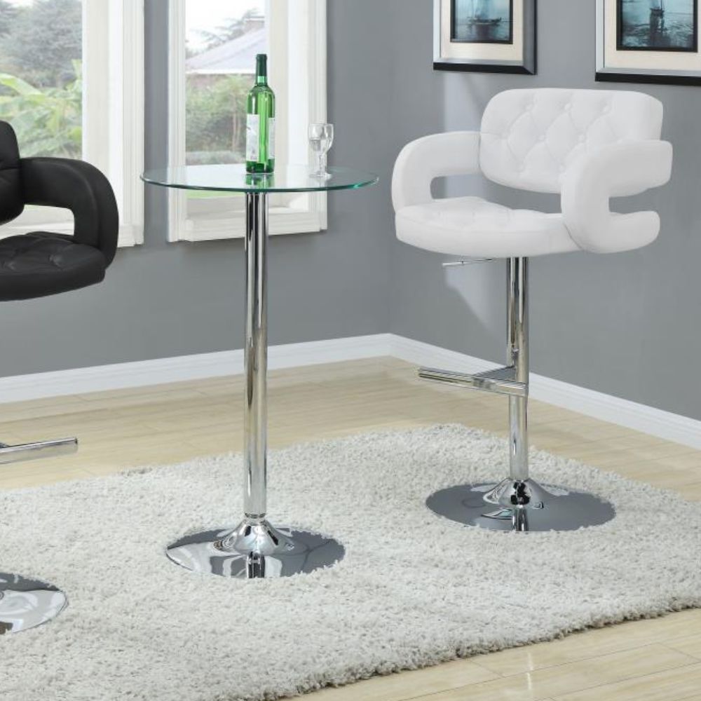 BRANDI Adjustable Bar Stool White