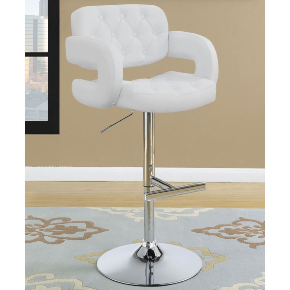 BRANDI Adjustable Bar Stool White