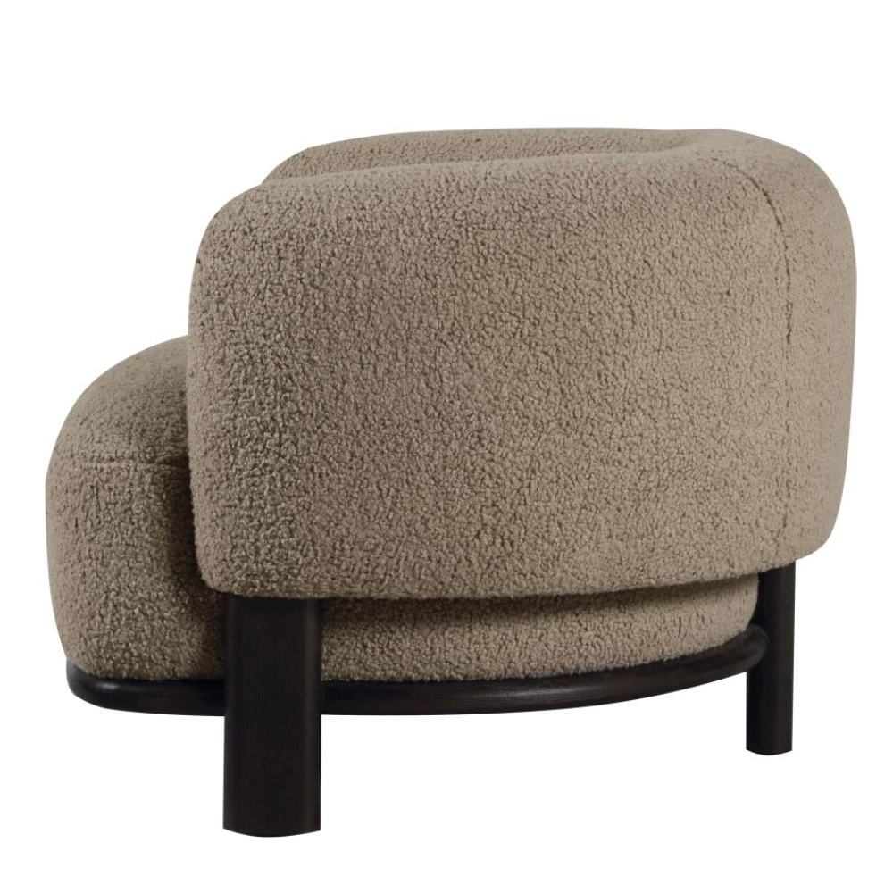 LAWLER Barrel Back Accent Chair Mushroom