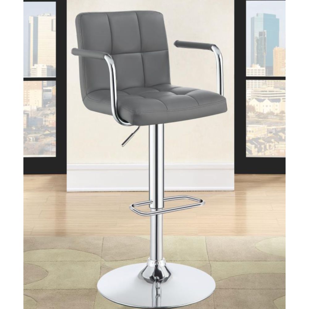 PALOMAR Adjustable Height Bar Stool Grey