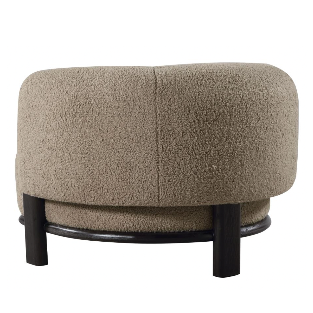 LAWLER Barrel Back Accent Chair Mushroom