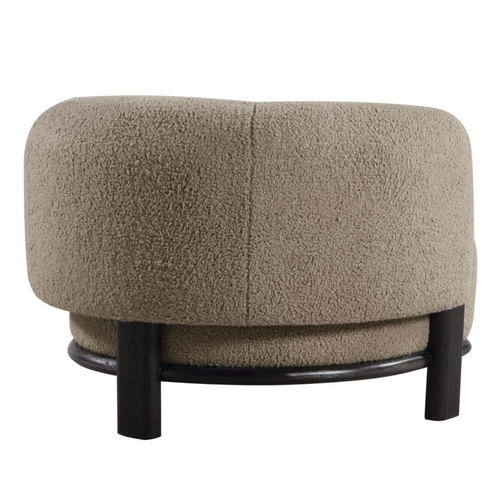 LAWLER Barrel Back Accent Chair Mushroom