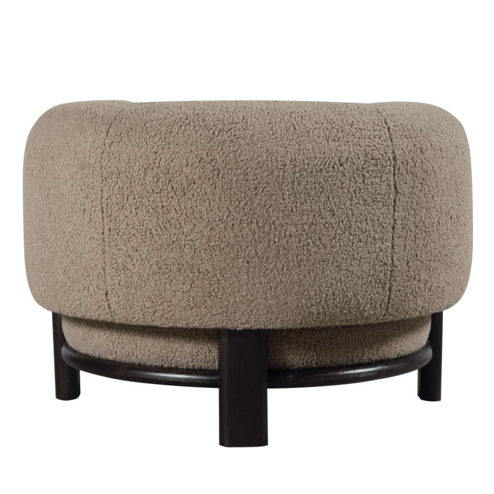 LAWLER Barrel Back Accent Chair Mushroom