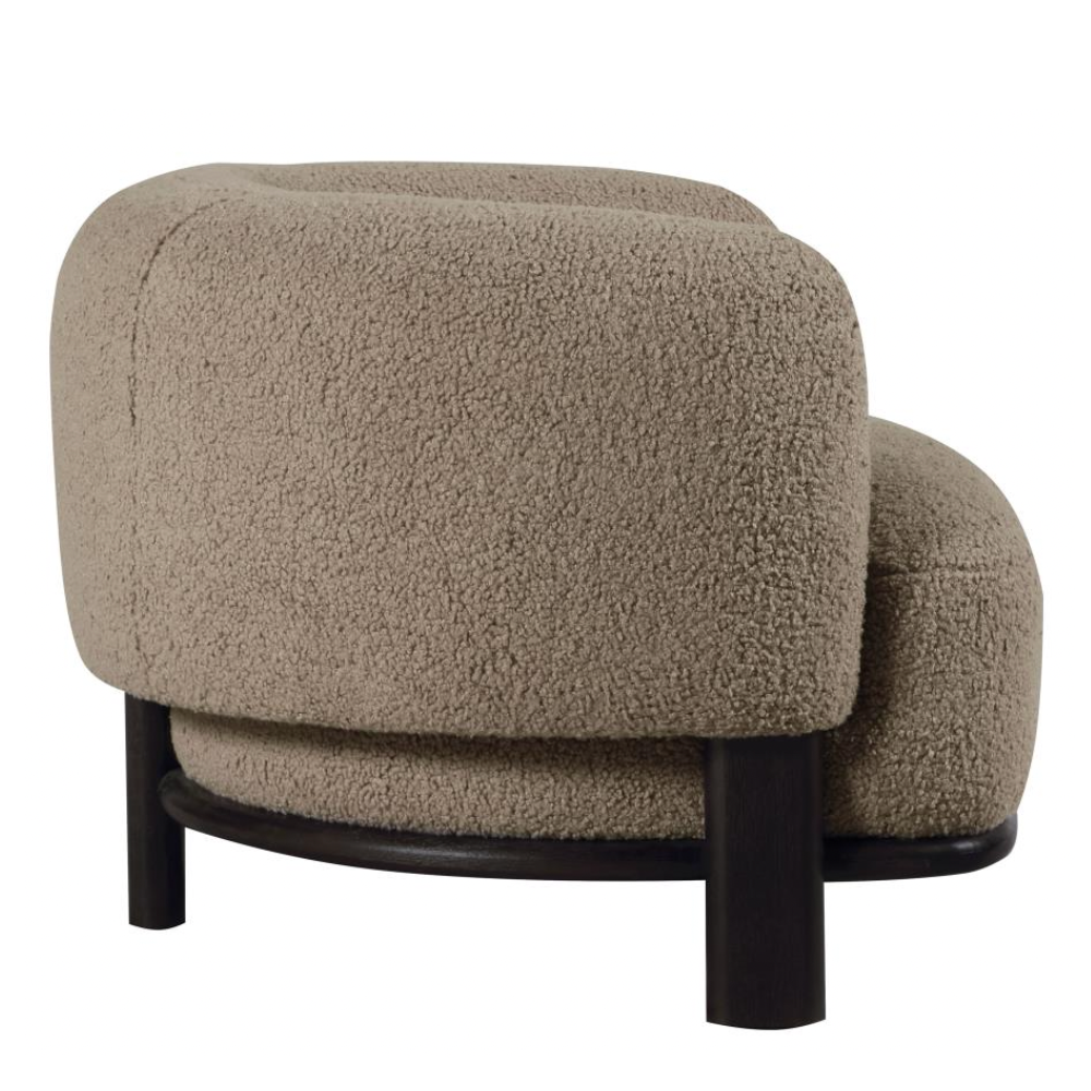 LAWLER Barrel Back Accent Chair Mushroom