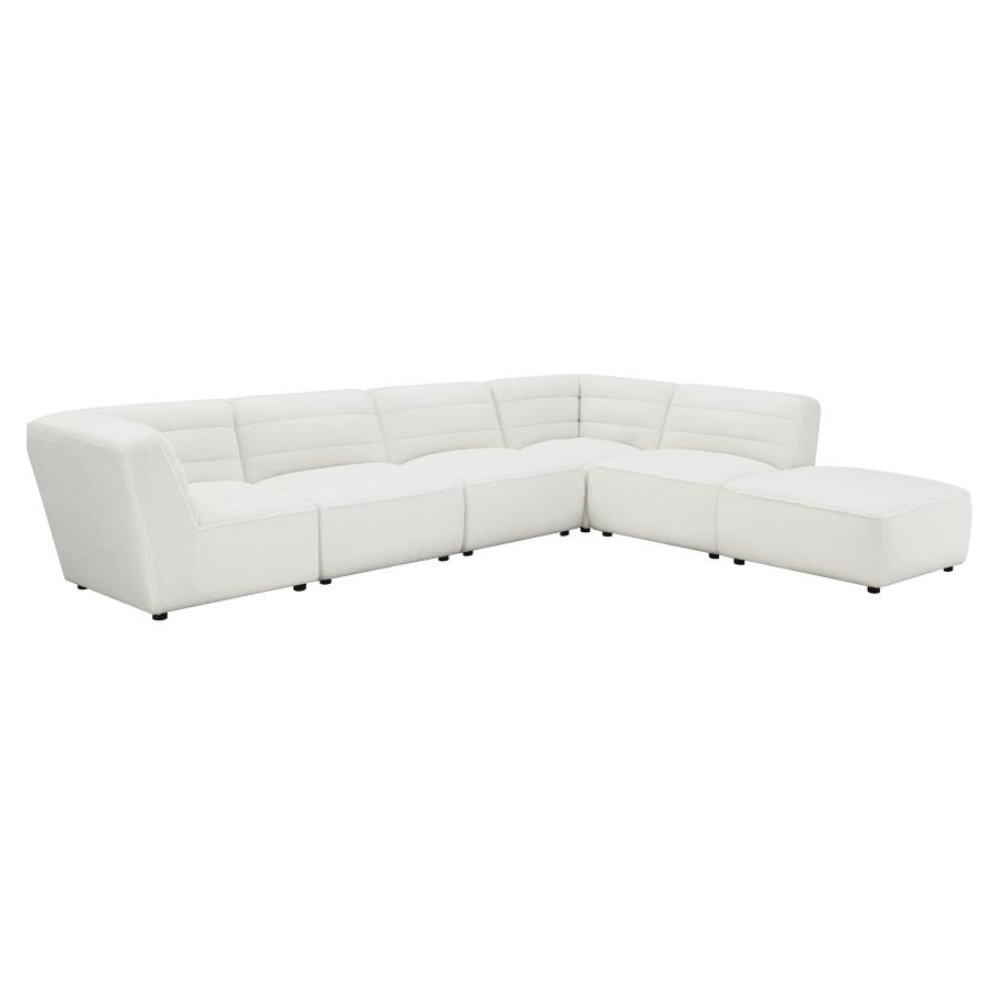 SUNNY 6-piece Upholstered Modular Sectional Sofa Natural