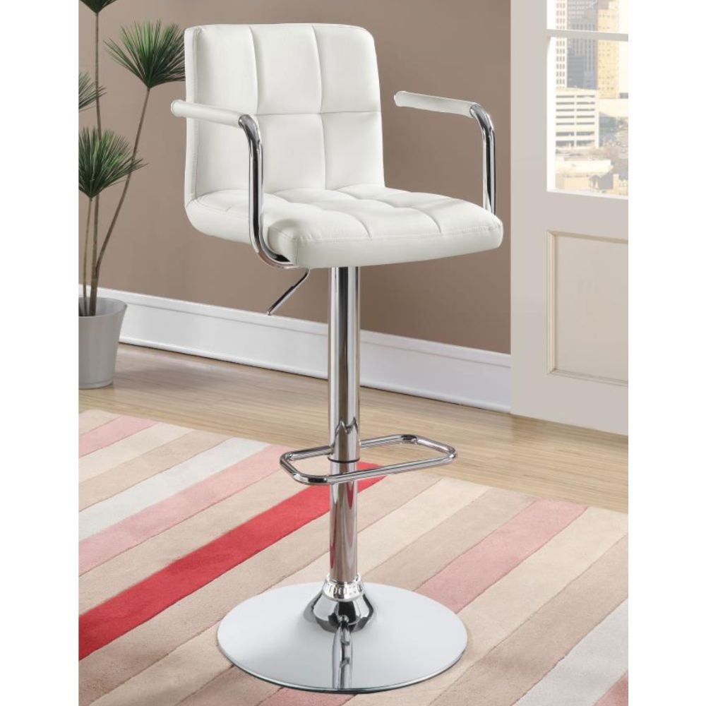 PALOMAR Adjustable Height Bar Stool White