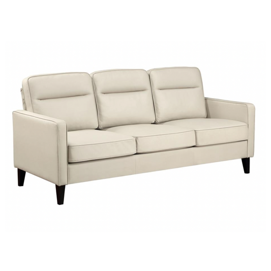 JONAH Upholstered Track Arm Sofa Ivory