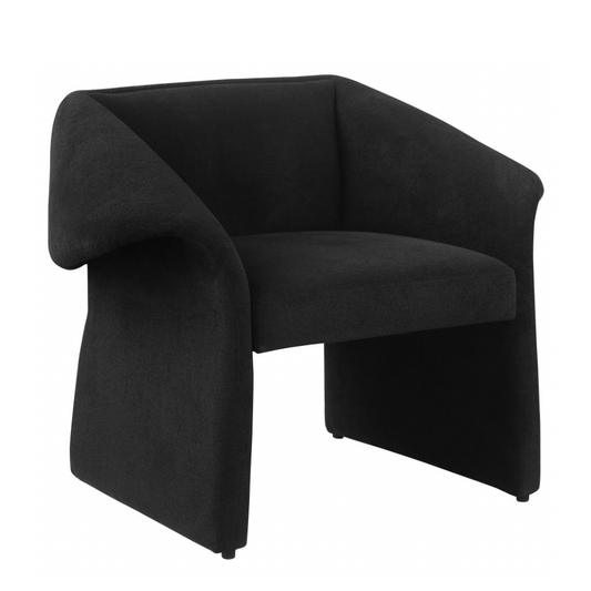 RAMSEY Sloped Arm Accent Chair Black