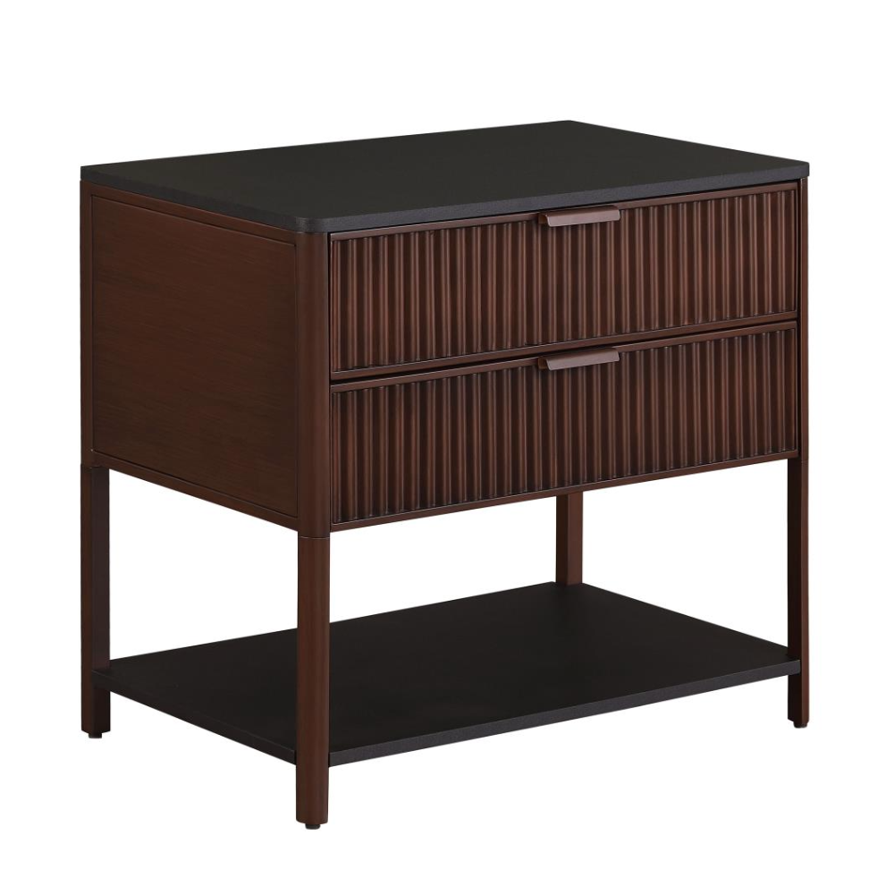 ZIMMERLEE 2-drawer Side Table with Shelf