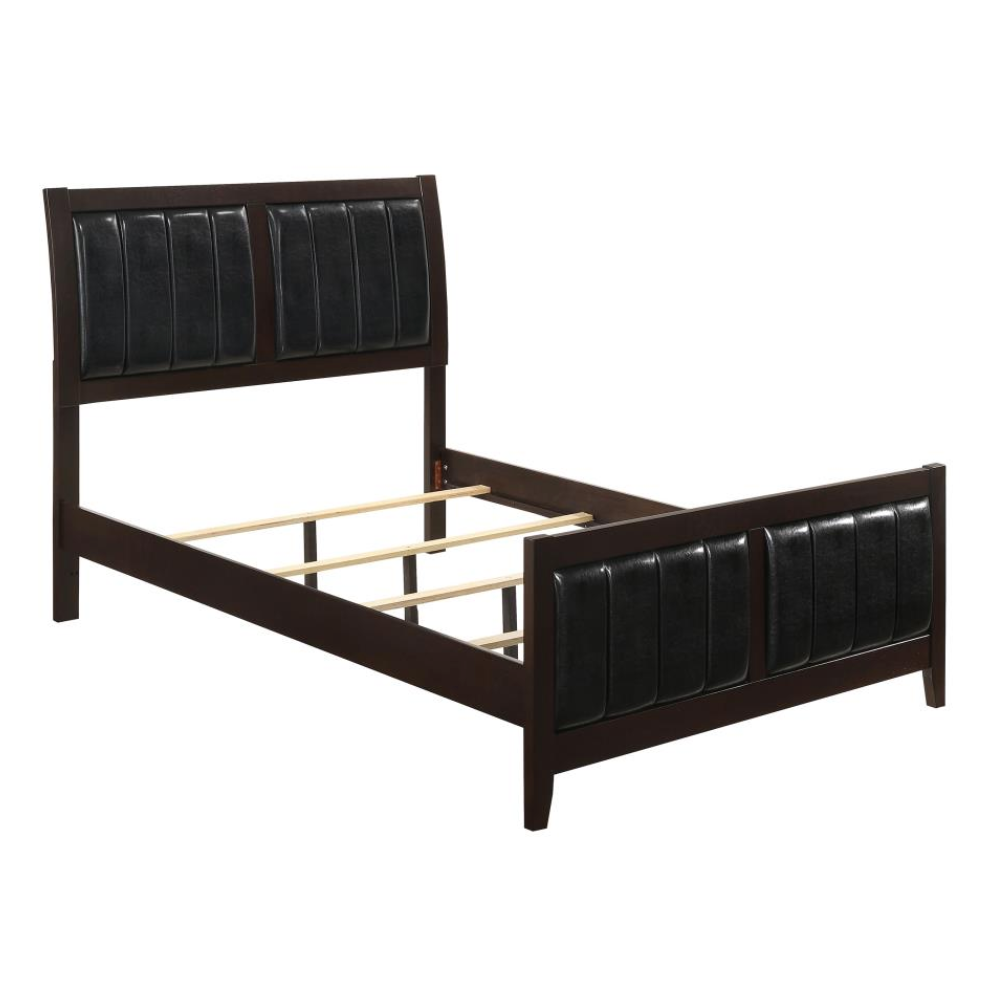 CARLTON Wood Full Panel Bed Cappuccino