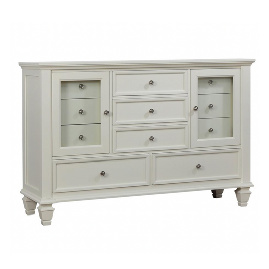 SANDY BEACH 11-drawer Dresser Cream