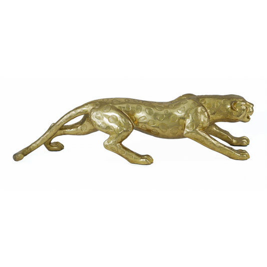 ISSAC Gold Leopard Sculpture