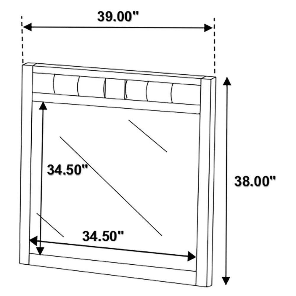 CARLTON Dresser Mirror Cappuccino