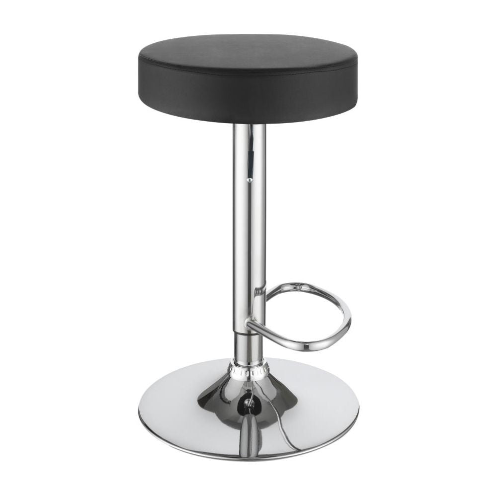 RAMSES Adjustable Backless Bar Stool Black