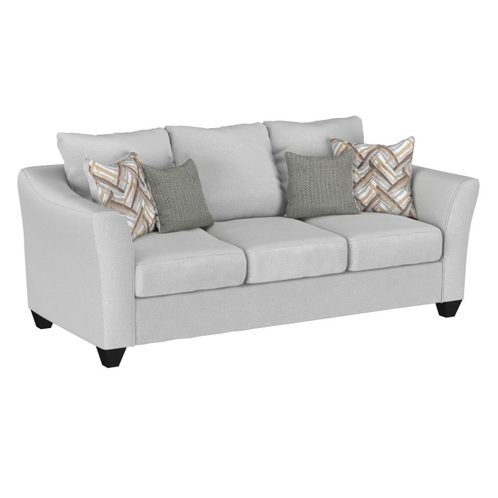 SALIZAR 2-piece Upholstered Flared Arm Sofa Set Sand