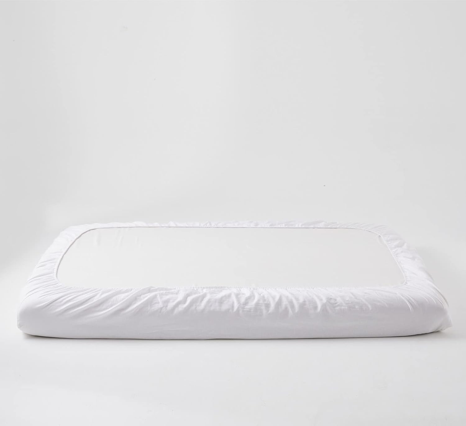 EVRON 1pc Linen Fitted Bed Sheet White