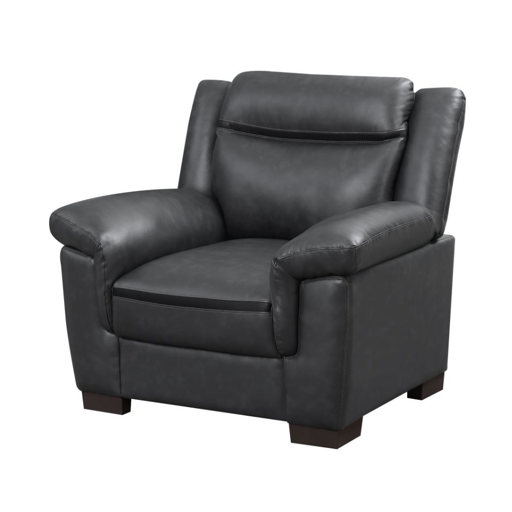 ARABELLA Upholstered Padded Arm Accent Chair