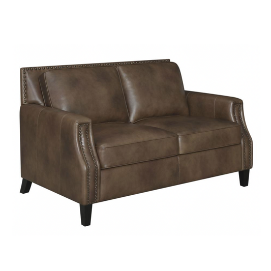 LEATON Upholstered Recessed Arm Loveseat