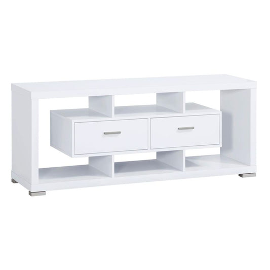 DARIEN 2-drawer Engineered Wood 59" TV Stand White