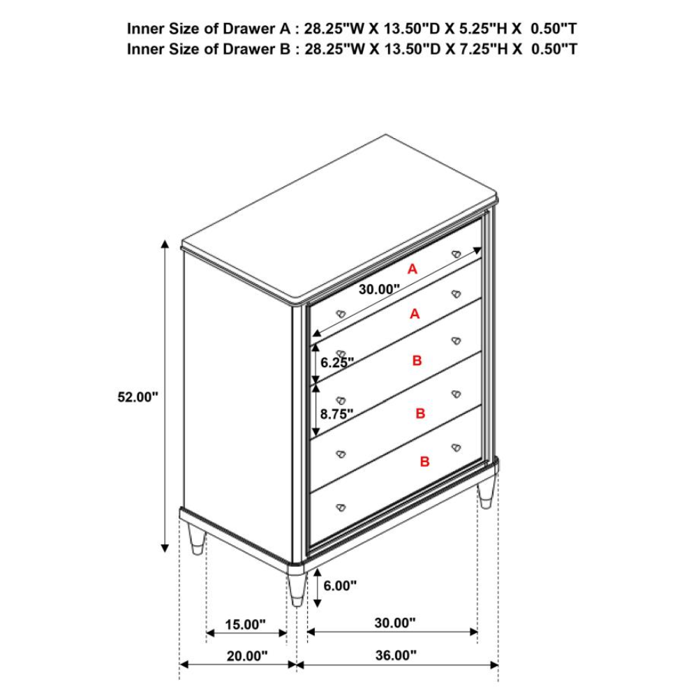 EMBERLYN 5-drawer Bedroom Chest