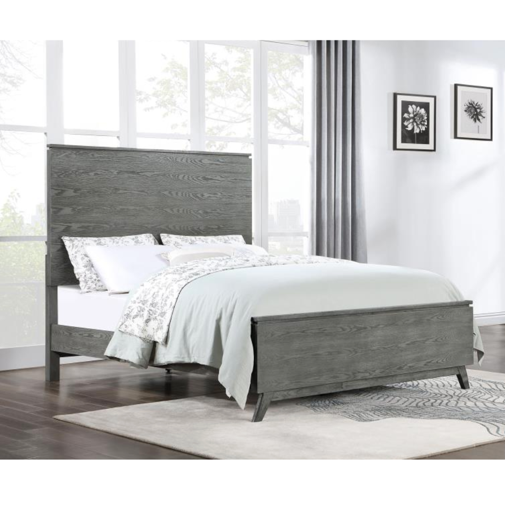 NATHAN Wood Eastern King Panel Bed