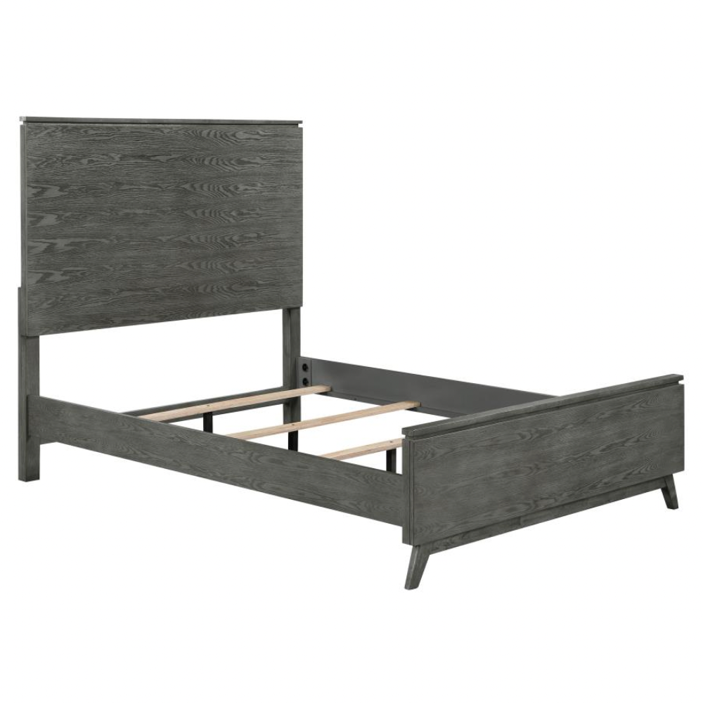 NATHAN Wood Eastern King Panel Bed