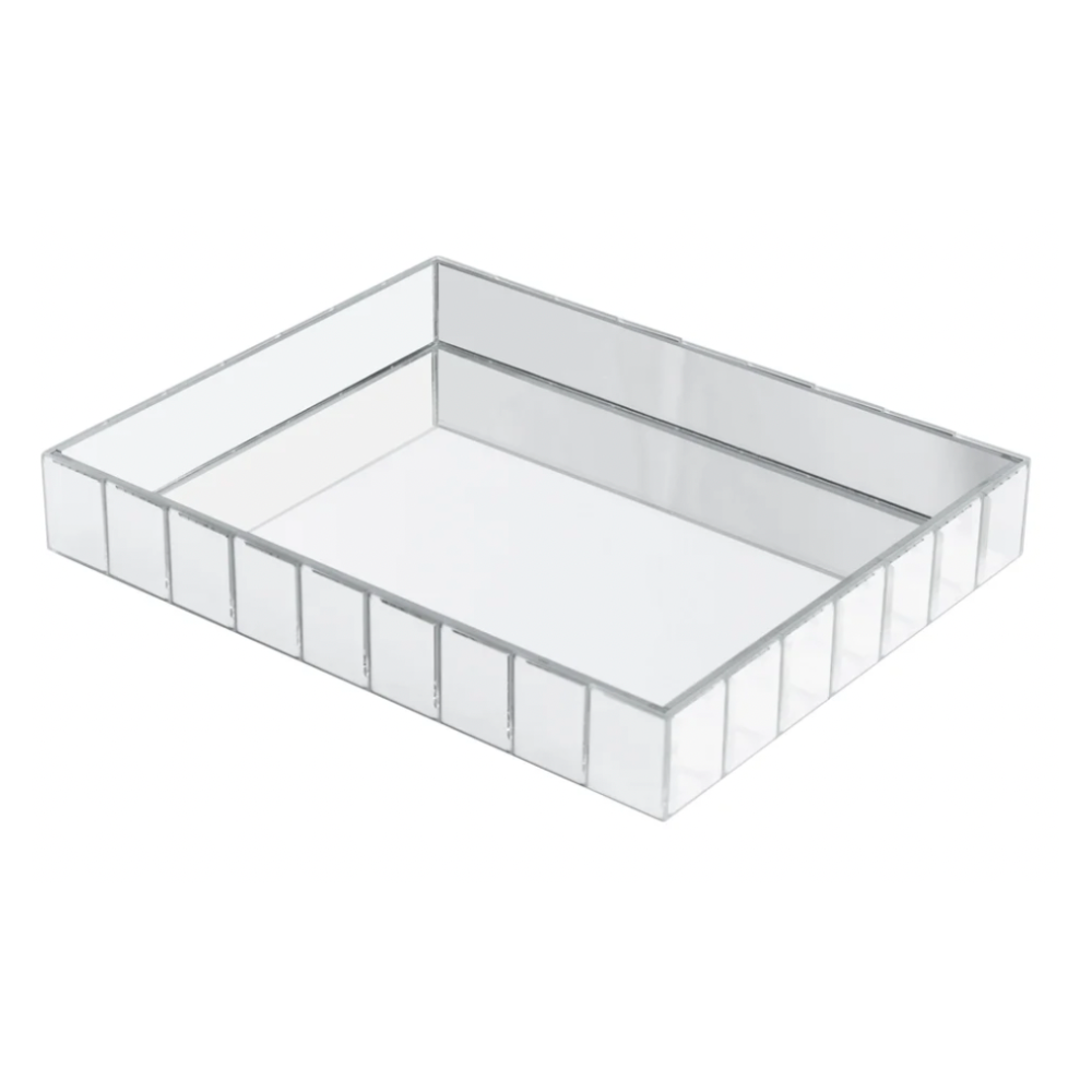 YURI Mirrored Glass Vanity Tray