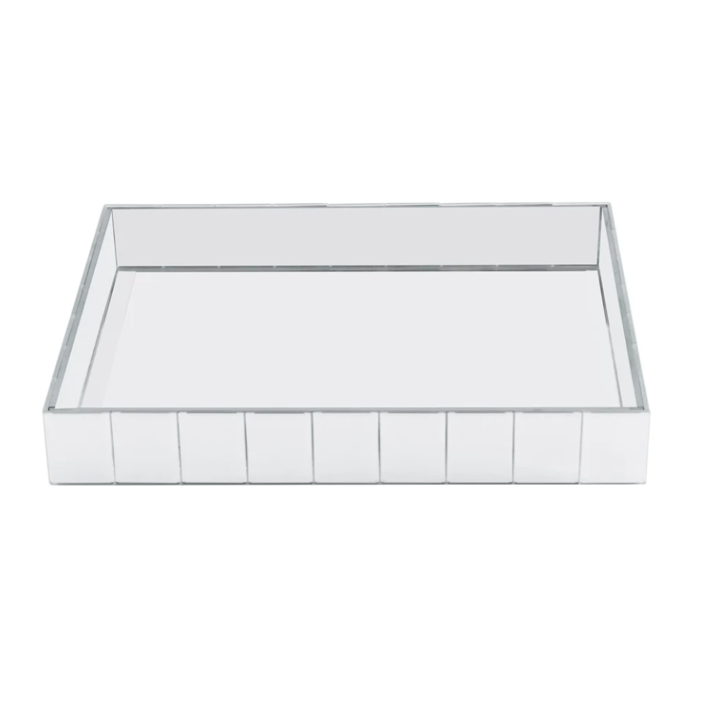 YURI Mirrored Glass Vanity Tray